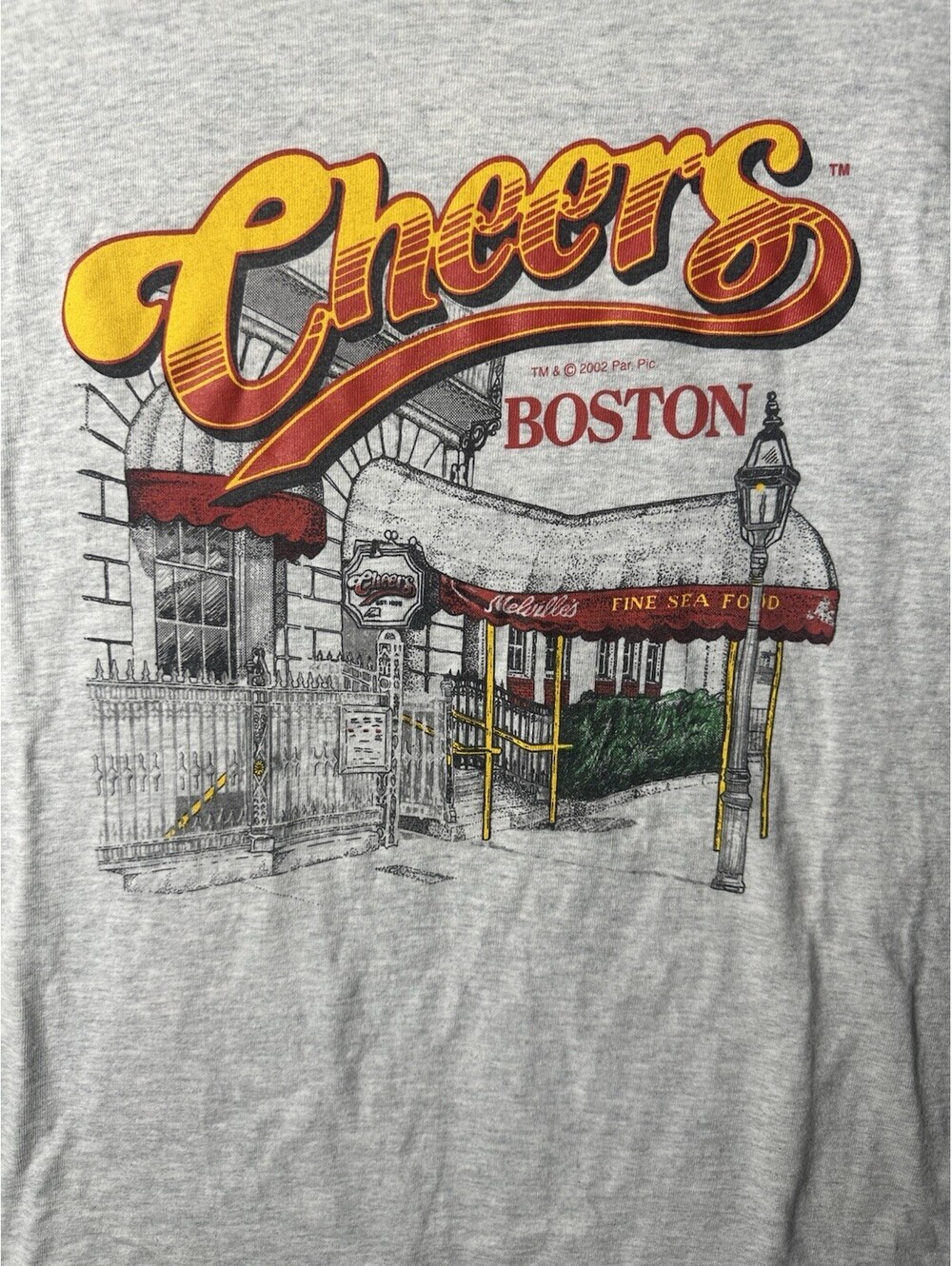 VTG 2002 Cheers Boston TV Show T Shirt XL Heavy Cotton Paramount
